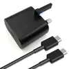 Cargador Rápido de 30W Adaptador de Corriente Pd USB Tipo-C Adecuado para Cargar Teléfono Móvil Samsung con Cable