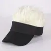 Gorra de Béisbol con Peluca para Hombres y Mujeres, Sombrero Divertido, Gorro con Peluca, Gorra Integrada Casual, Cabello CortoProcesamiento Personalizado