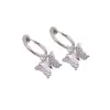 Pendientes japoneses y coreanos pendientes de mariposa temperamento retro pendientes de aro sin agujeros en las orejas mujer 13mm clip de oreja de resorte aro de oreja venta al por mayor