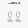 Modian Prata de Lei S925 Estilo Europeu e Americano Luxo Acessível Full Diamond Design de Nicho Brincos Olho Personalizados Brincos para Mulheres