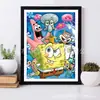Pintura de diamantes 5D caricatura Bob Esponja pájaro decoración del hogar pintura punto de cruz DIY fabricantes de diamantes al por mayor