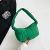 Bolsa de ombro feminina simples de cor sólida, outono e inverno 2023, nova bolsa versátil estilo coreano, bolsa casual para mulheres