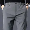 Pantalones de Hombre Estilo Wasteland, Gruesos para Primavera y Otoño, Pierna Recta, Holgados, Pantalones de Traje Formal de Negocios, Modernos, Entallados