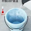 Balde Doméstico para Armazenamento de Água Plástico Espessado Balde Grande Alforje Barril Grande Dormitório Estudantil Resistente Balde para Lavanderia Bacia