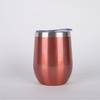 Selección estricta de termo de acero inoxidable 304 transfronterizo 12oz vacío de doble capa copa de vino tinto de doble elaboración taza con forma de cáscara de huevo en U en stock