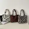 Bolsa de Ombro Única Estilo Coreano para o Trabalho, Nova Textura de Estampa de Leopardo, Bolsa Tote Retrô de Alto Valor, Bolsa Personalizada 2026 Descontraída para o Dia a Dia