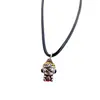 Moda pequeño mono mono mono usando aro dorado mono colgante retro versátil collar niños bebé collar regalo de cumpleaños