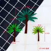 Decoración de Pastel Árboles del Bosque Bolas de Fieltro Árboles Manzana Verde Árbol de Navidad Palmera Accesorios para Hornear