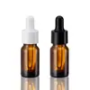 Botella Marrón de Aceite Esencial de 10 ml, Botella de Vidrio Dosificadora de Aceite Esencial, Botella Marrón de Vidrio con Gotero Mezclador a Prueba de Luz para Cosméticos