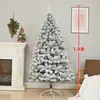 Árvore de Natal com Flocos de Neve de PVC para Decoração de Natal Transfronteiriça da Amazon Enfeites de Árvore Material Ecológico Fábrica de Árvores de Natal Atacado