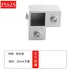 Conector de Liga de Alumínio para Tubo Quadrado 20/25/30mm Fixador de Prateleira Sem Perfuração de Aço Quadrado Galvanizado
