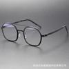 Gafas Linde con Berg de doble puente para hombre, montura grande 9760, moda retro, con lentes para miopía, montura de titanio