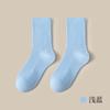 Ventas Directas de Fábrica Calcetines de Media Caña de Doble Aguja para Mujer Algodón Peinado Rizo Calcetines Casuales Deportivos Desodorantes para Mujer Calcetines de Mujer Primavera y Otoño