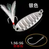 Vibración plana lentejuelas coloridas lanzamiento largo metal Luya señuelo artificial plato desnudo con anzuelo caballo micro boca lateral franja blanca bajo cebado