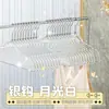 Cabide Glitter Tendência para Uso Doméstico, Cabide Transparente Anti-Ombro de Acrílico, Cabide de Roupa Estilo Fada de Cristal Menina, Luxo Leve