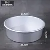 Molde Desmontable para Pastel de Chifón Pulgada por Pulgada Redondo Anodizado en Forma de Corazón para Hornear en Casa