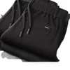 Nueva colección de otoño e invierno de pantalones casuales rectos de pana para hombre, forrados de polar, cálidos, disponibles en tallas grandes