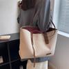 Bolso de lona de gran capacidad para mujer, bolso de hombro informal de estilo occidental, combinable a la moda, popular, 2023