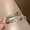 Novo Presilha de Jacaré Brilhante Transparente Estilo Coreano de Luxo Leve com Aplique de Strass de Alta Resistência, Acessório de Cabelo Elegante e Sofisticado para Mulheres
