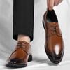 Zapatos de Cuero Wenzhou Transfronterizos Talla Grande Negro con Cordones Zapatos de Cuero para Cuatro Estaciones Zapatos Formales para Viajar Zapatos de Cuero Zapatos de Negocios Dropshipping