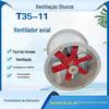 Ventilador de parede redondo ventilador de tubo com cotovelo rede de proteção ventilador de exaustão ventilador de exaustão ventilador de fluxo axial T35-11