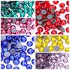 Imitação de Cristal Austríaco Redondo Fundo Plano Hotfix Strass para Nail Art, Joias, Roupas, Acessórios DIY, Strass Hotfix de Cristal