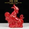 Perro de Cerámica Tang Sancai Adornos de Perro Perro del Zodiaco Decoraciones para el Hogar Decoración de Vestíbulo Perro Lobo Regalo de Inauguración