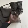 Bolso Bandolera Cubo Nuevo de Moda Tendencia Diseño de Nicho Cierre de Cordón Bolso de Hombro Único para Viajes Diarios Bolso de Mano de Gran Capacidad