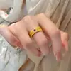 O Mesmo Estilo do Anel de Espiga de Trigo Cravejado com Diamantes Ouro Rosé da Loja Puzuo Gold, Anel de Dedo Estilo Old Money Vintage e Luxuoso, Presente para Namorada