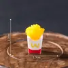 Micro-Paisaje Creativo Realista Pollo Frito y Hash Brown Juguetes de Comida Simulada Decoración DIY Accesorios Colgantes Mini Adornos de Escritorio