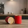 Venda Direta da Fábrica e Atacado de Latas de Chá de Grau Alimentício, Latas de Embalagem Cilíndricas Mini, Seladas e à Prova de Umidade, Personalizáveis com Logo