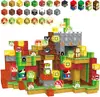 Bloques de Construcción Magnéticos Populares de Amazon Cubo Magnético Bloques de Construcción Educativo Castillo Rosa 3D Juguete para Niña