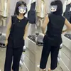 Traje casual y moderno de algodón y lino para mujer, nuevo estilo verano 2025, top tipo chaleco elegante y versátil de algodón y lino