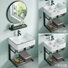 Lavabo Simple de Pared para Apartamento Pequeño de un Solo Seno para Baño Hogareño Mini Lavabo Pequeño Lavabo de Cerámica con Soporte