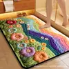 Alfombrillas de Suelo Estilo Lana Transfronterizas para Baño del Hogar, Impermeables, Antideslizantes, Alfombrillas Resistentes al Desgaste y de Fácil Cuidado para Cocina, Disponibles para Venta al por Mayor