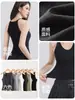 Camisola de Punto sin Mangas de Tencel Lyocell para Mujer con Hermoso Diseño en la Espalda, Versátil para Usar en Capas o Sola