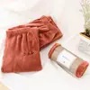 Traje de Pijama Arcoíris Invierno Engrosado Dibujos Animados Durazno Pijamas Ropa de Casa para Mujer Coral Fleece Moderno Holgado