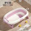 Bañera Plegable para Bebé Bañera Grande para Sentar a Niños Pequeños Cubeta de Baño con Sensor de Temperatura para el Hogar Bañera para Recién Nacidos y Niños Puede Colgarse