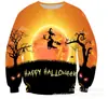 Sudadera con capucha casual popular de Halloween de calabaza europea y americana transfronteriza con estampado digital 3D para adultos Venta directa de fábrica