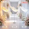 Adornos de mariposa luminosos para bodas, decoraciones para el pasillo de bodas, arreglos para el escenario, decoraciones para salones de banquetes de hotel