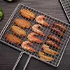 Red de Acero Inoxidable para Asar Pescado, Herramientas para Barbacoa, Red para Asar Verduras, Red para Barbacoa para Restaurantes