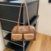 Comercio Exterior Pu Bolsos Retro Europeos y Americanos Bolso Clásico Versátil de Hombro Cruzado Transfronterizo Gran Capacidad para Mujer