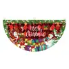 Bandeira de meia-lua de Natal da Amazon, nova, transfronteiriça, bandeira em leque para festas, bandeira decorativa para reuniões, decoração de cena e criação de uma atmosfera festiva