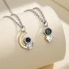 Collar de pareja de astronautas de plata de Carlo Song para hombre y mujer, colgante de lujo con diseño de astronauta de dibujos animados, accesorios para San Valentín.