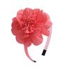 Tiara infantil grande de flor de chiffon, atacado transfronteiriço, feita à mão, cor Macaron, faixa de cabelo infantil, acessórios de cabelo para festa de dança