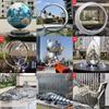 Gran escultura de acero inoxidable, escultura emblemática de la ciudad, escultura de plaza comercial, escultura de paisaje inmobiliario, escultura de espejo