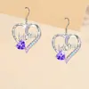 Amor Moda Joker Exquisitos Brillantes Exquisitos Pendientes Regalo Conmemorativo Frescos Simples Personalidad Creativa Pendientes