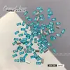 Zirconia Rectangular Dorada para Uñas Mini Pedrería de Fondo Plano Decoraciones Populares para Uñas Pedrería Dorada Larga en Tira Pedrería para Uñas Francesas