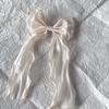 Super Hada Malla Sirena Ji Lazo Cinta Horquilla para el Cabello Mujer Verano Clip Superior Horquilla Parte Trasera de la Cabeza Pinza de Resorte Tocado