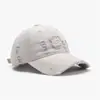 Gorra de Béisbol Suave Lavada para Hombre con Bordado de Parche de Letra para Actividades al Aire Libre, Gorra Versátil Unisex con Protección Solar
